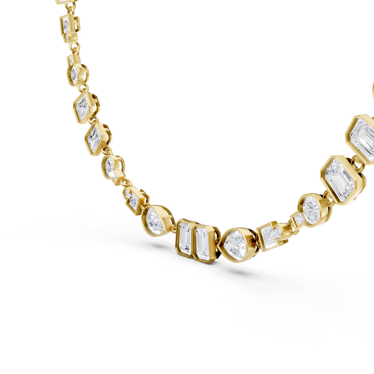 Radiant Mosaic Charm Necklace view 3