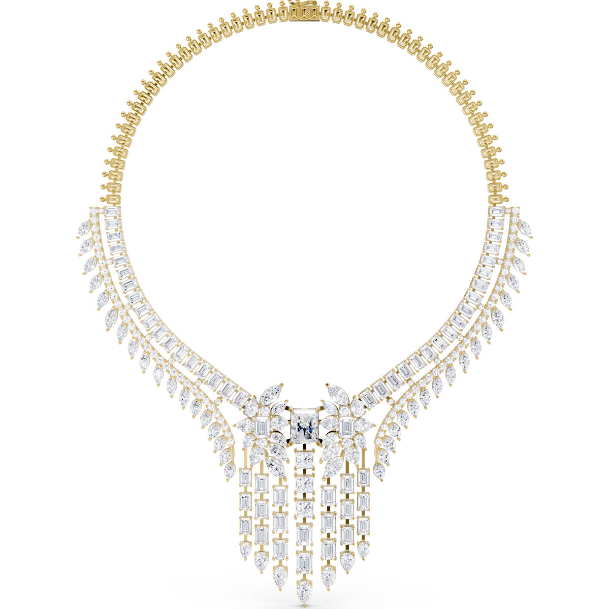 Regal Cascade Statement Necklace