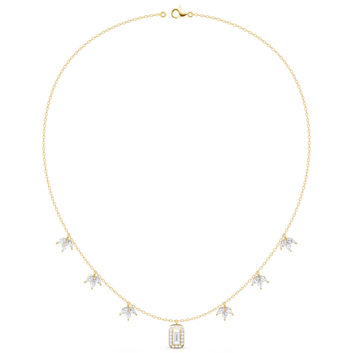 Delicate Charm Drop Necklace