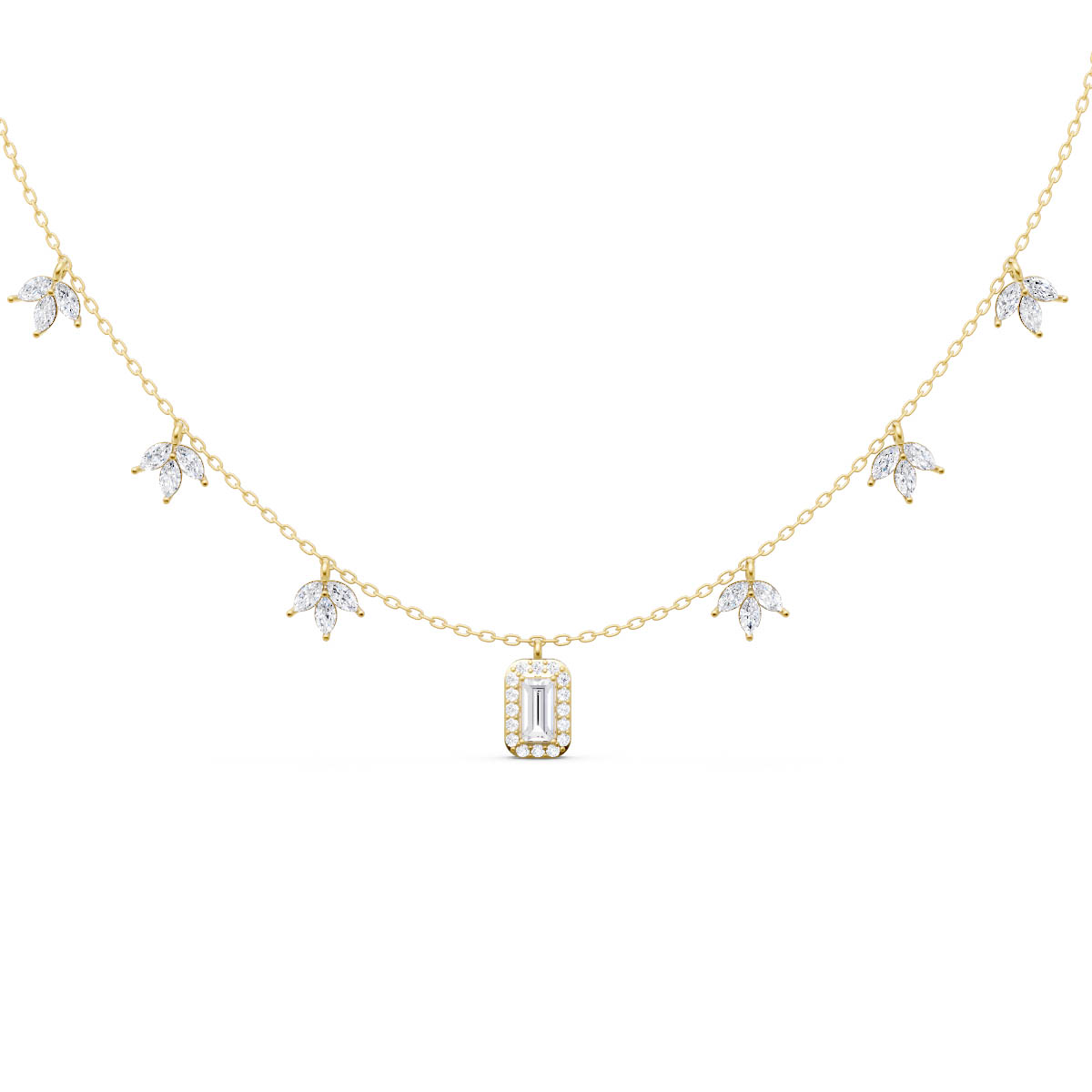 Delicate Charm Drop Necklace view 2