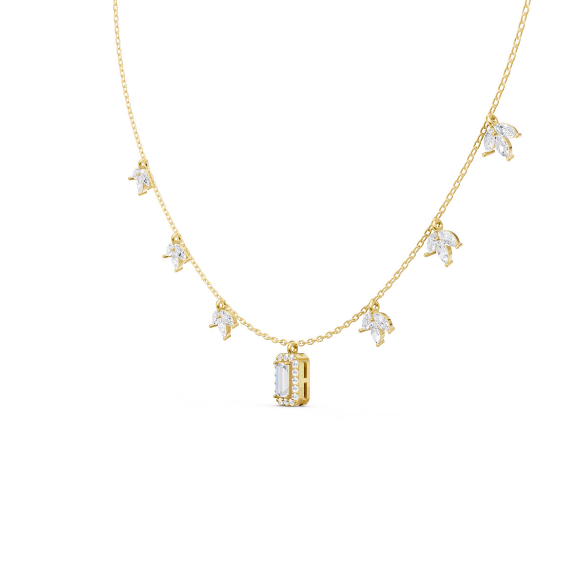 Delicate Charm Drop Necklace view 3