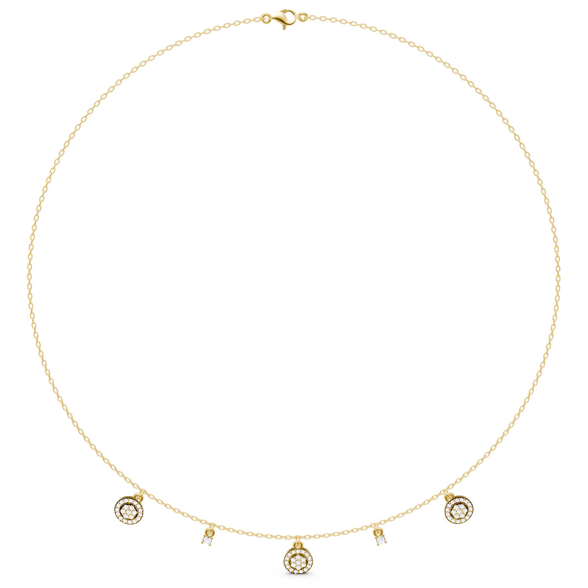 Celestial Charm Drop Necklace