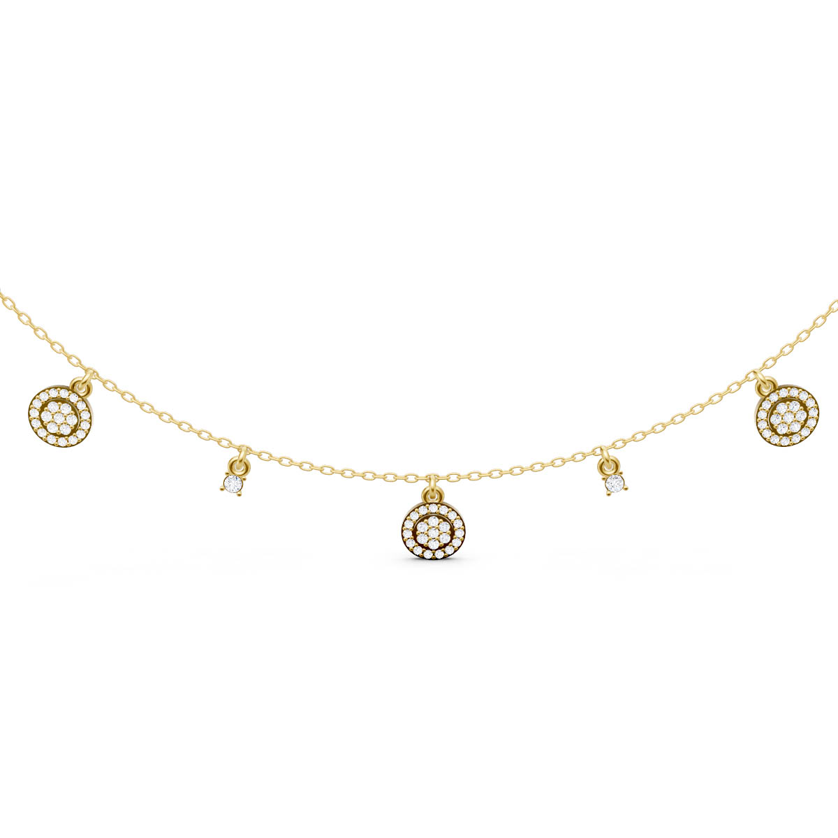 Celestial Charm Drop Necklace view 2