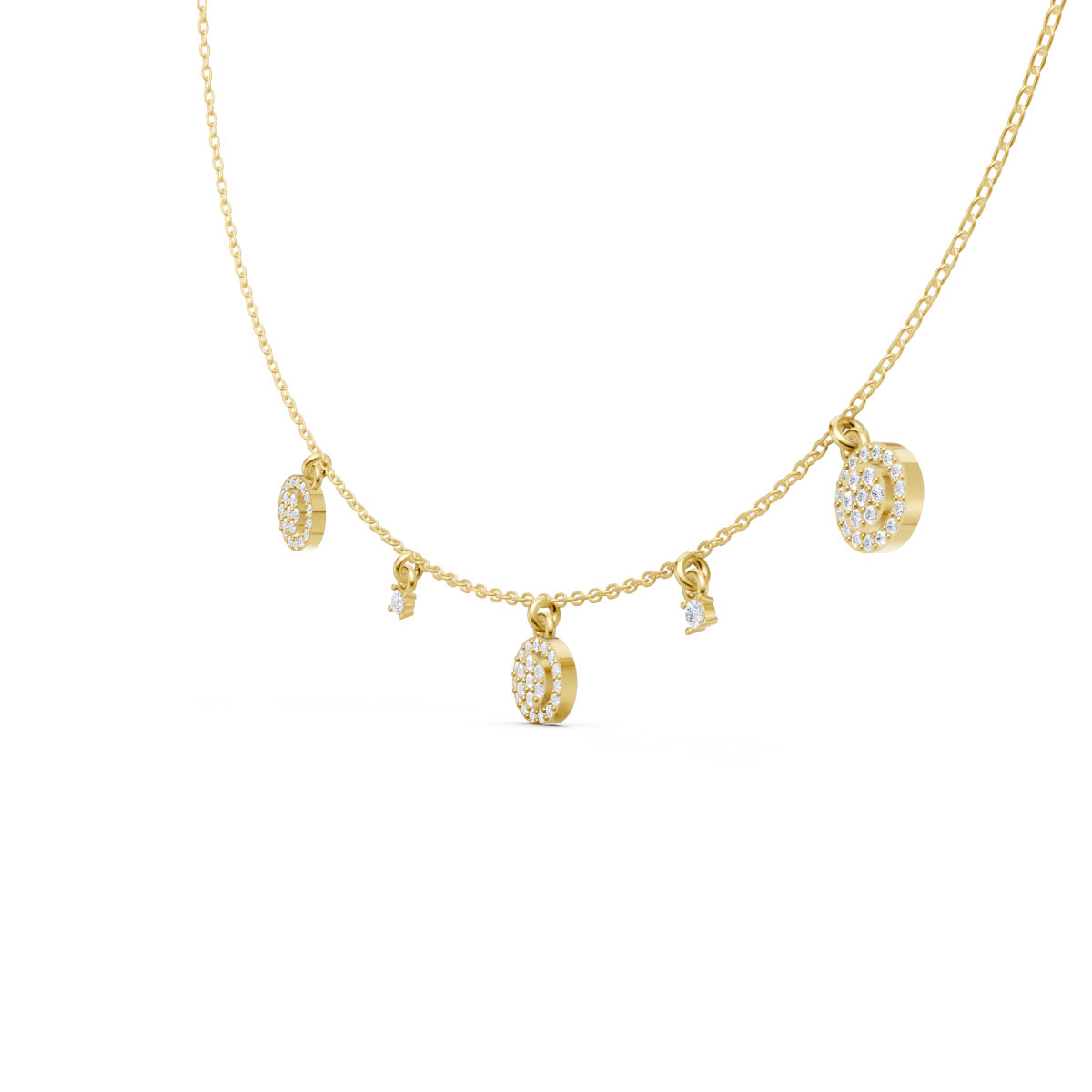 Celestial Charm Drop Necklace view 3