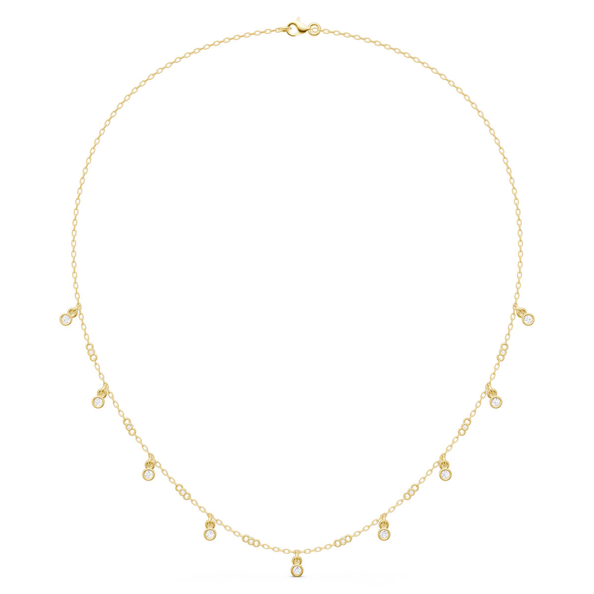 Dainty Drop Charm Necklace