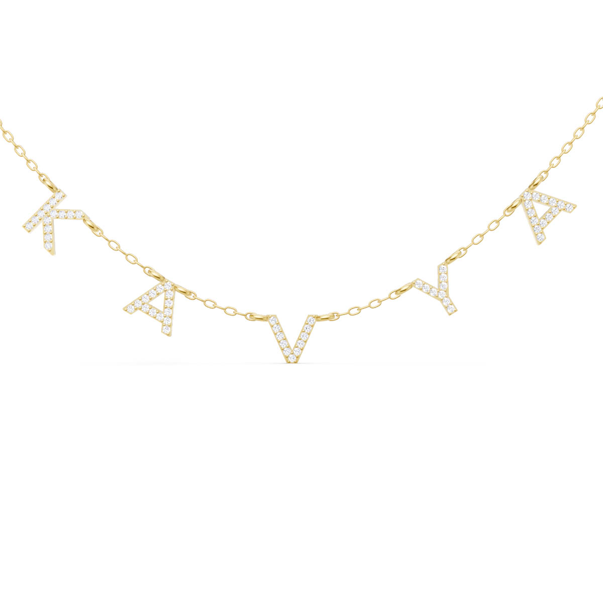 Personalized Letter Charm Necklace view 2