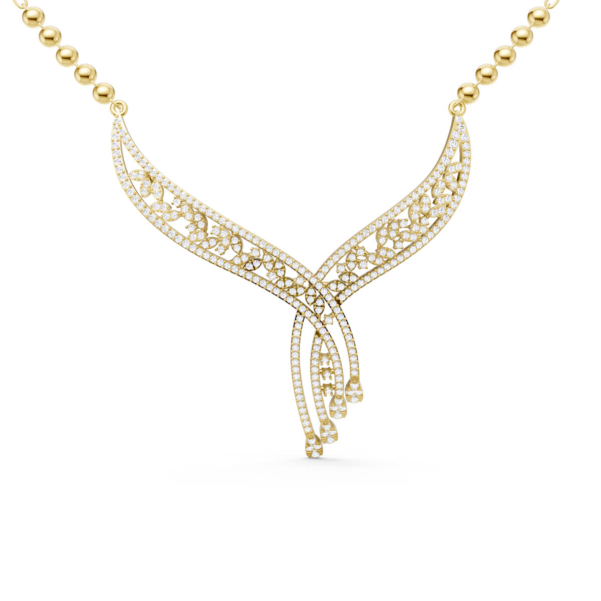Regal Filigree Flow Necklace view 2