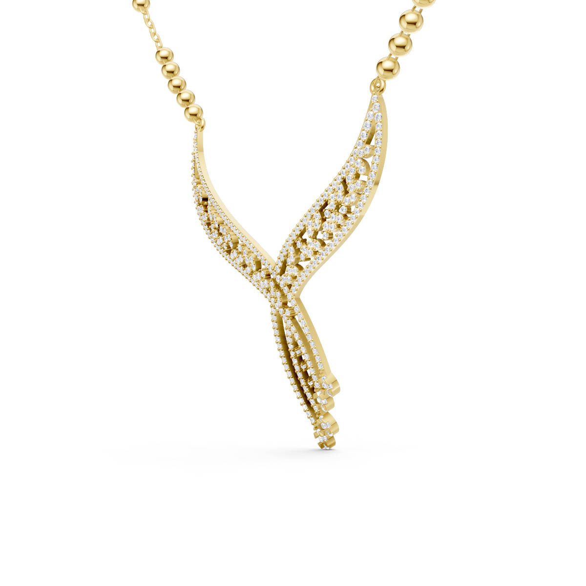Regal Filigree Flow Necklace view 3