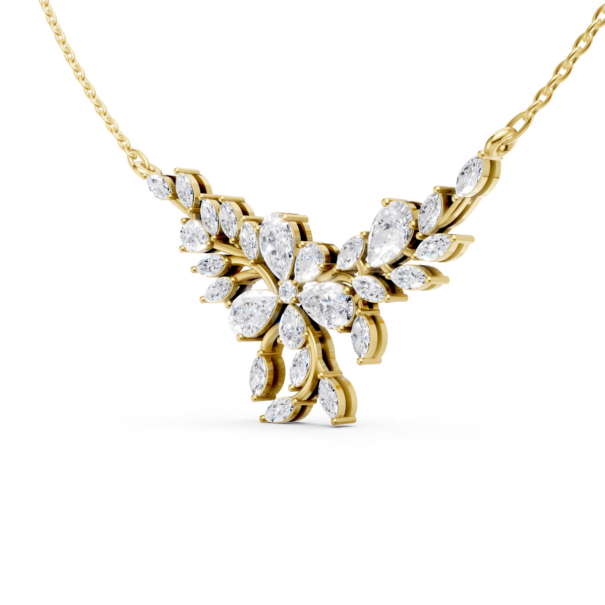 Crystal Bloom Necklace view 3