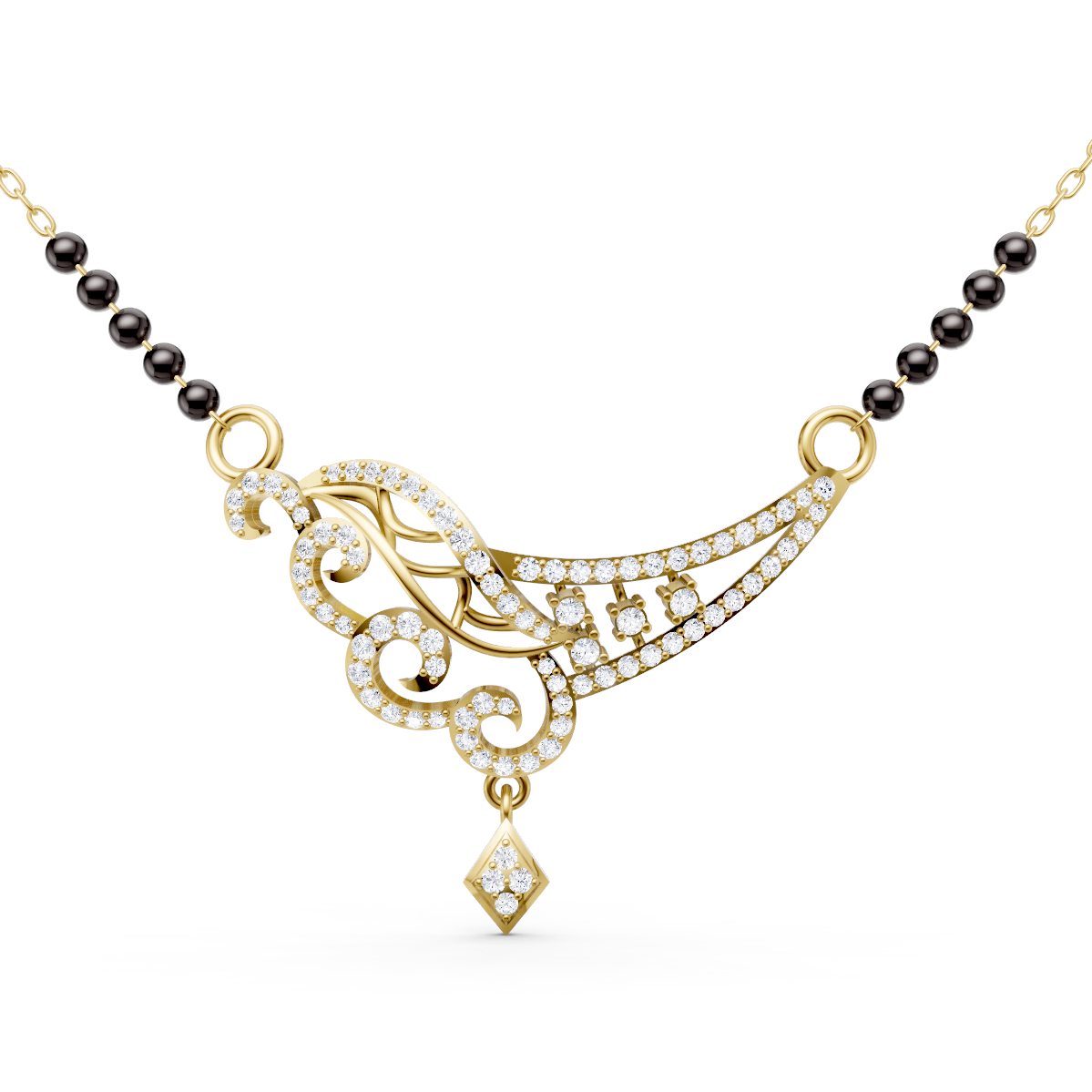 Enchanted Vine Mangalsutra Centerpiece view 2