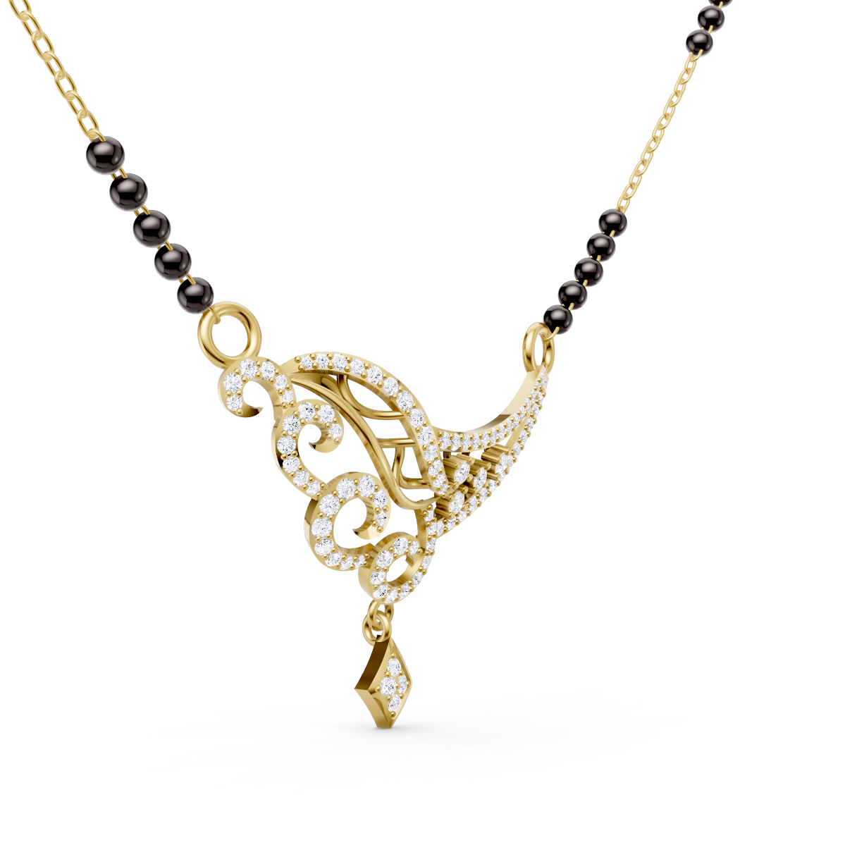 Enchanted Vine Mangalsutra Centerpiece view 4