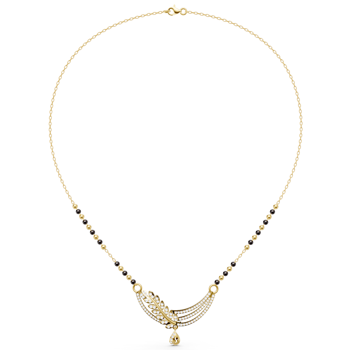 Leafy Grace Mangalsutra Centerpiece