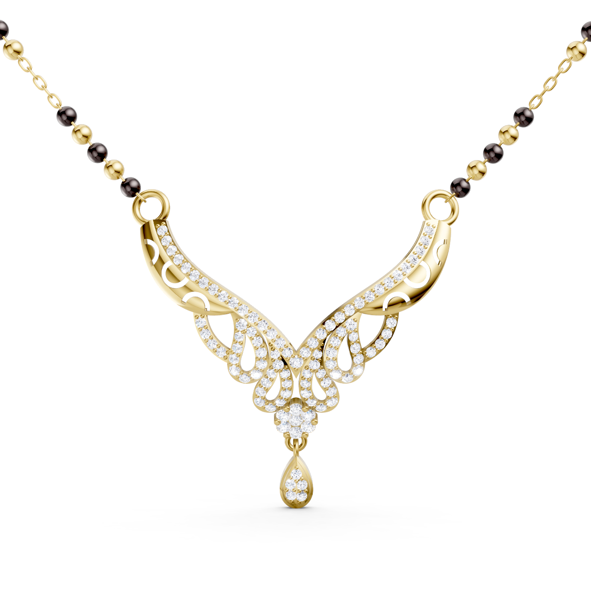 Royal Wings Mangalsutra Centerpiece