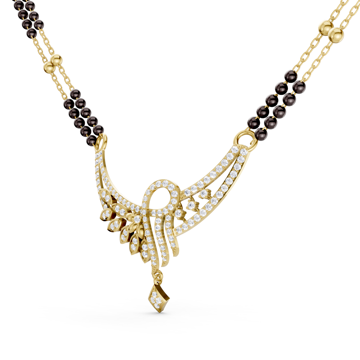 Botanical Loop Mangalsutra Centerpiece view 2