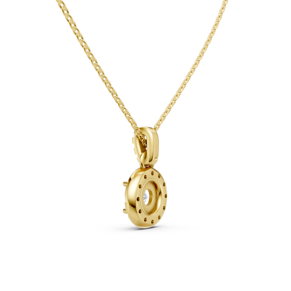 Classic Halo Spark Pendant view 3