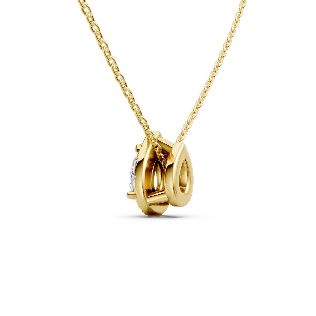 Pear Halo Radiance Pendant view 3