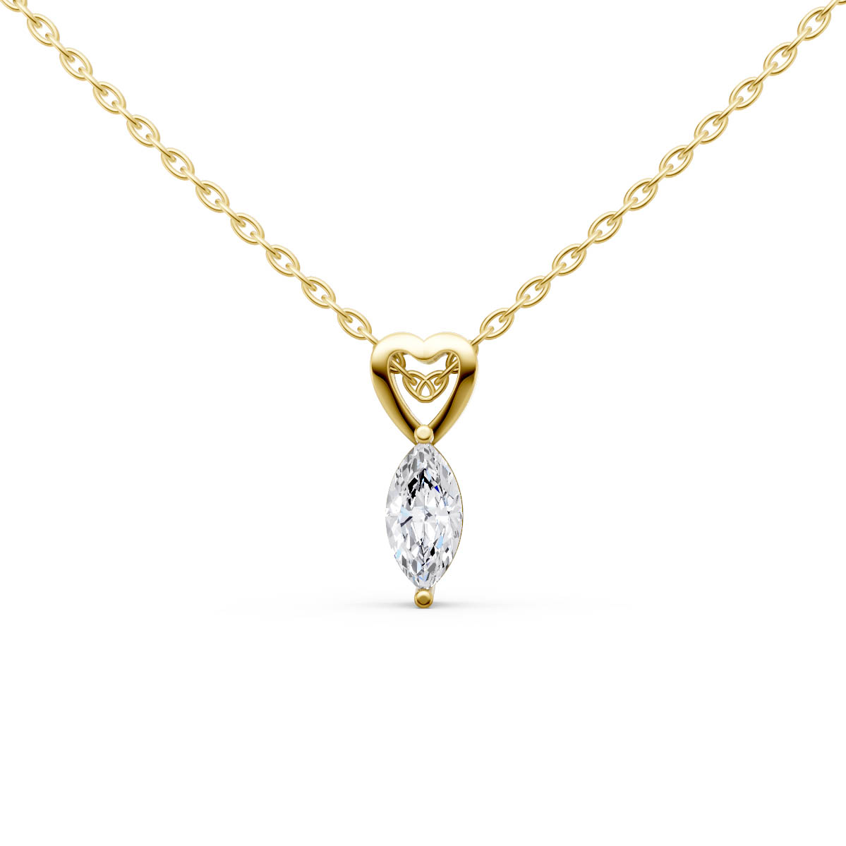 Heartdrop Marquise Grace Pendant