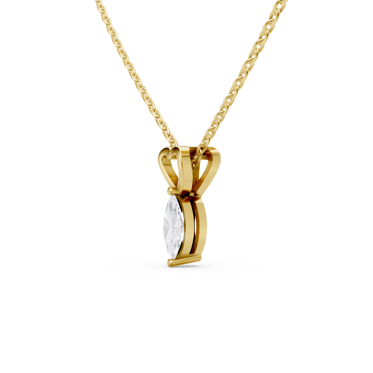 Heartdrop Marquise Grace Pendant view 2