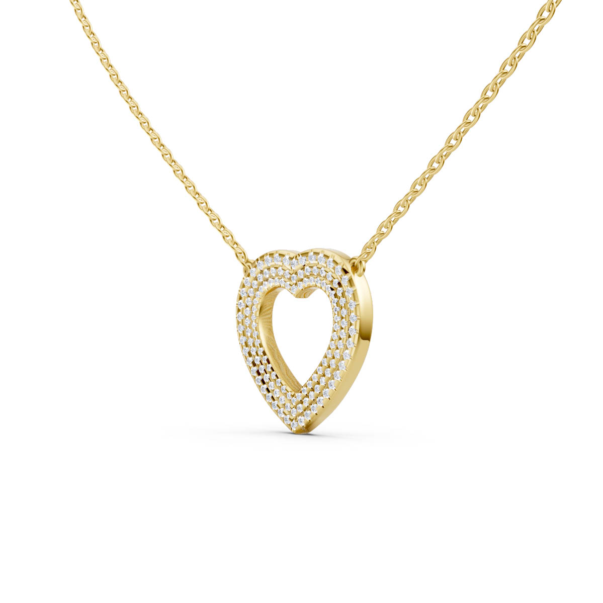 Radiant Heart Halo Pendant view 2