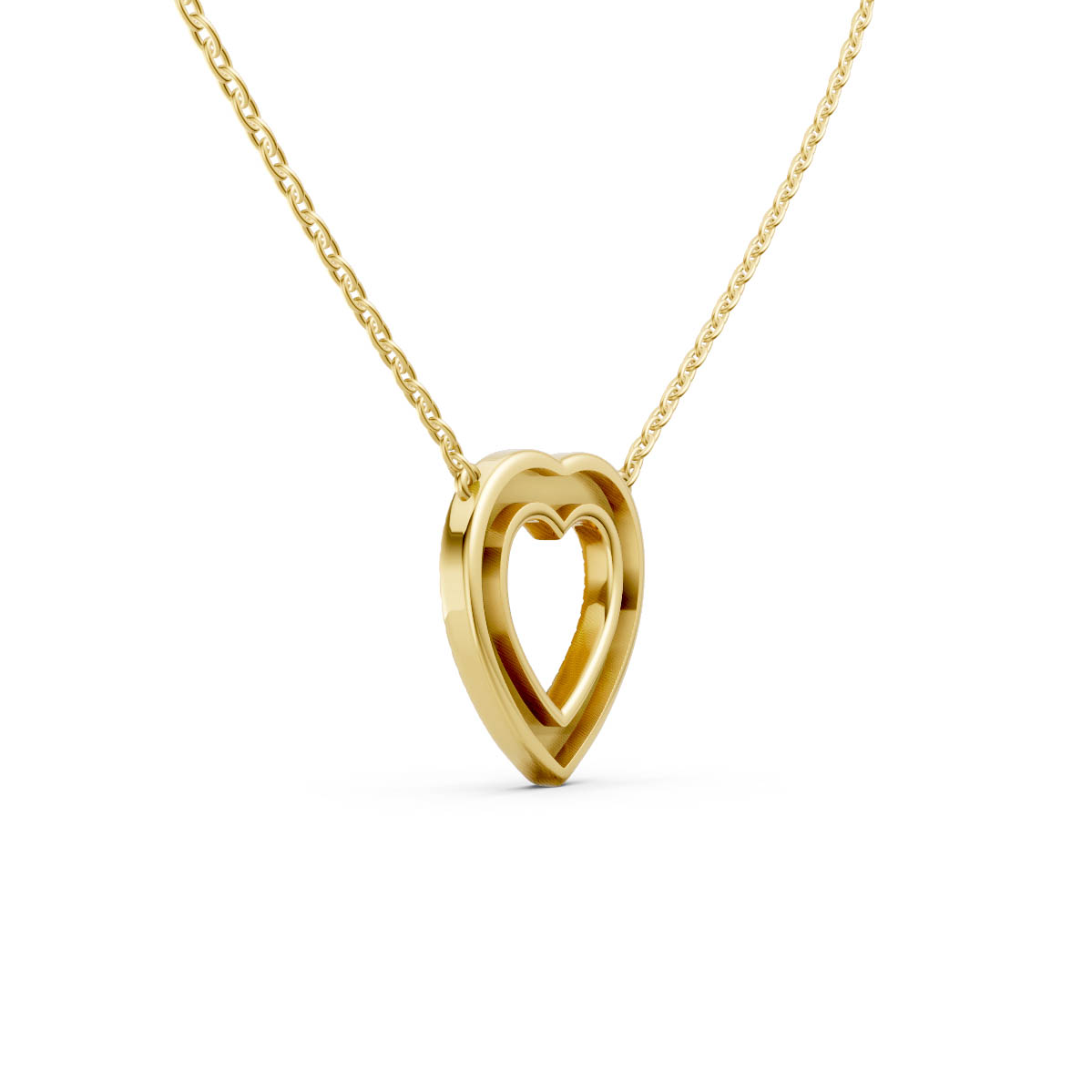 Radiant Heart Halo Pendant view 3