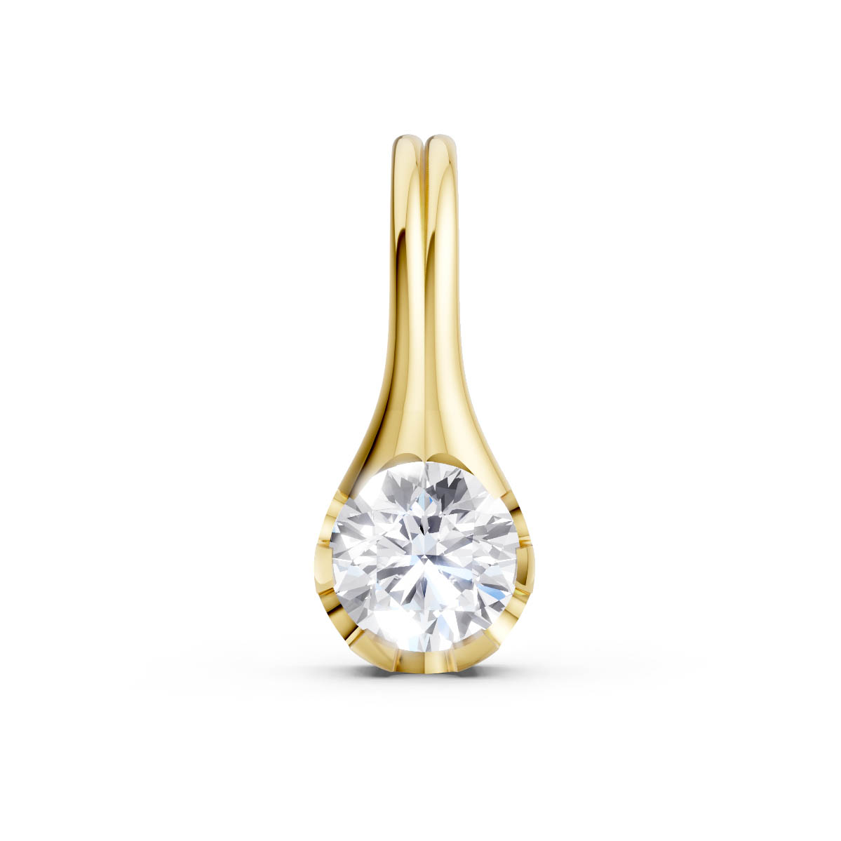 Timeless Solitaire Drop Pendant