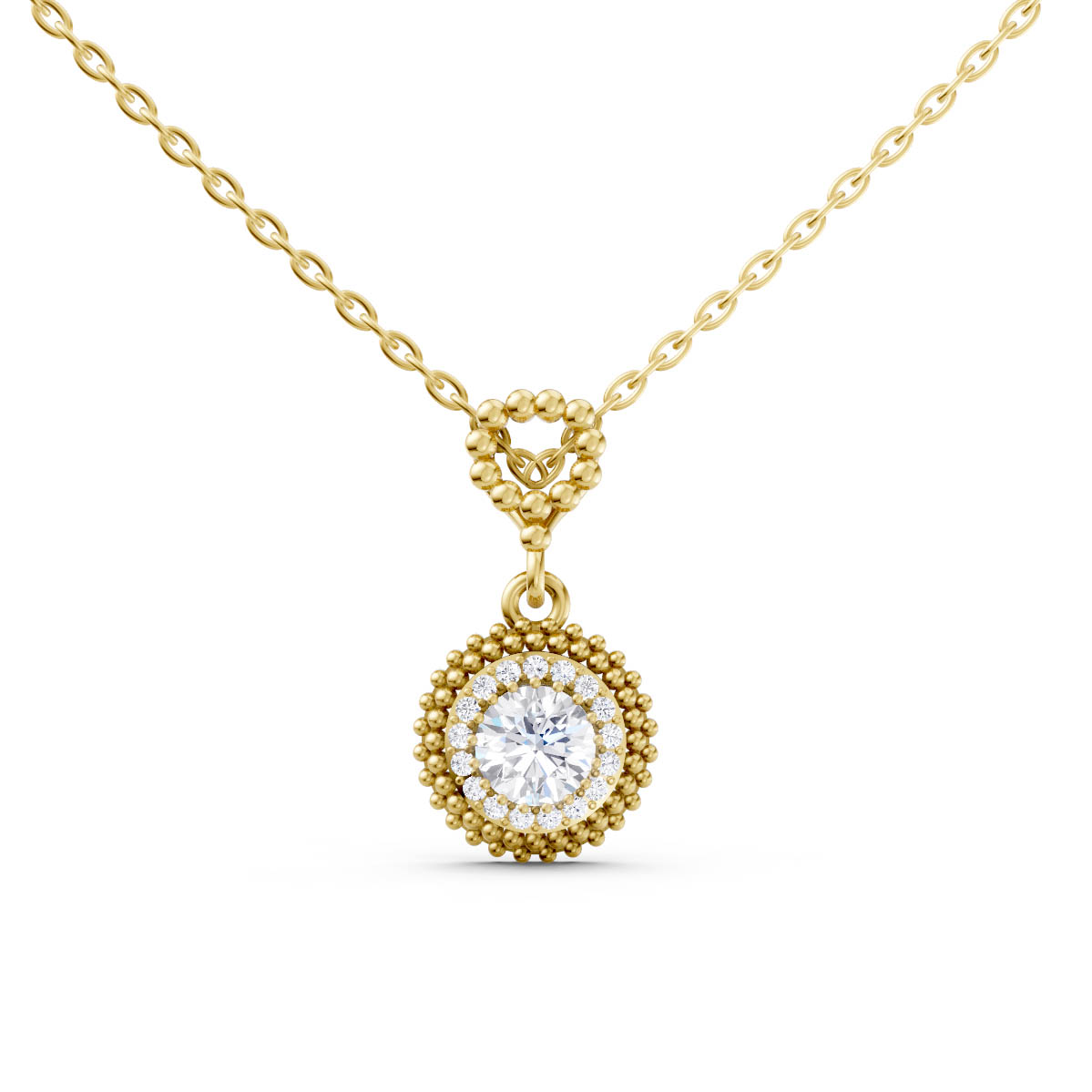Vintage Halo Charm Pendant