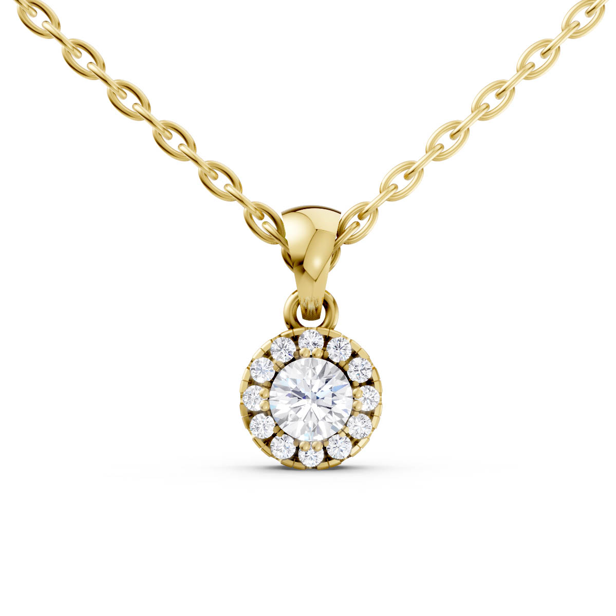 Classic Halo Spark Pendant