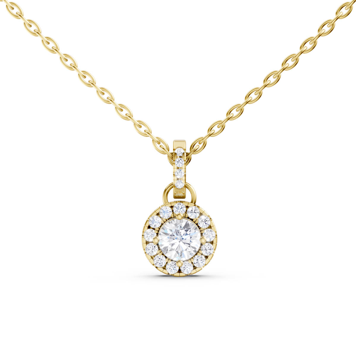 Classic Halo Spark Pendant