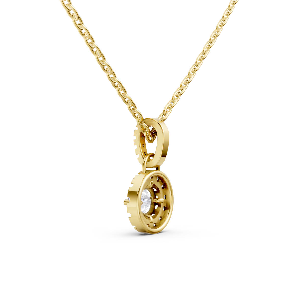 Classic Halo Spark Pendant view 3