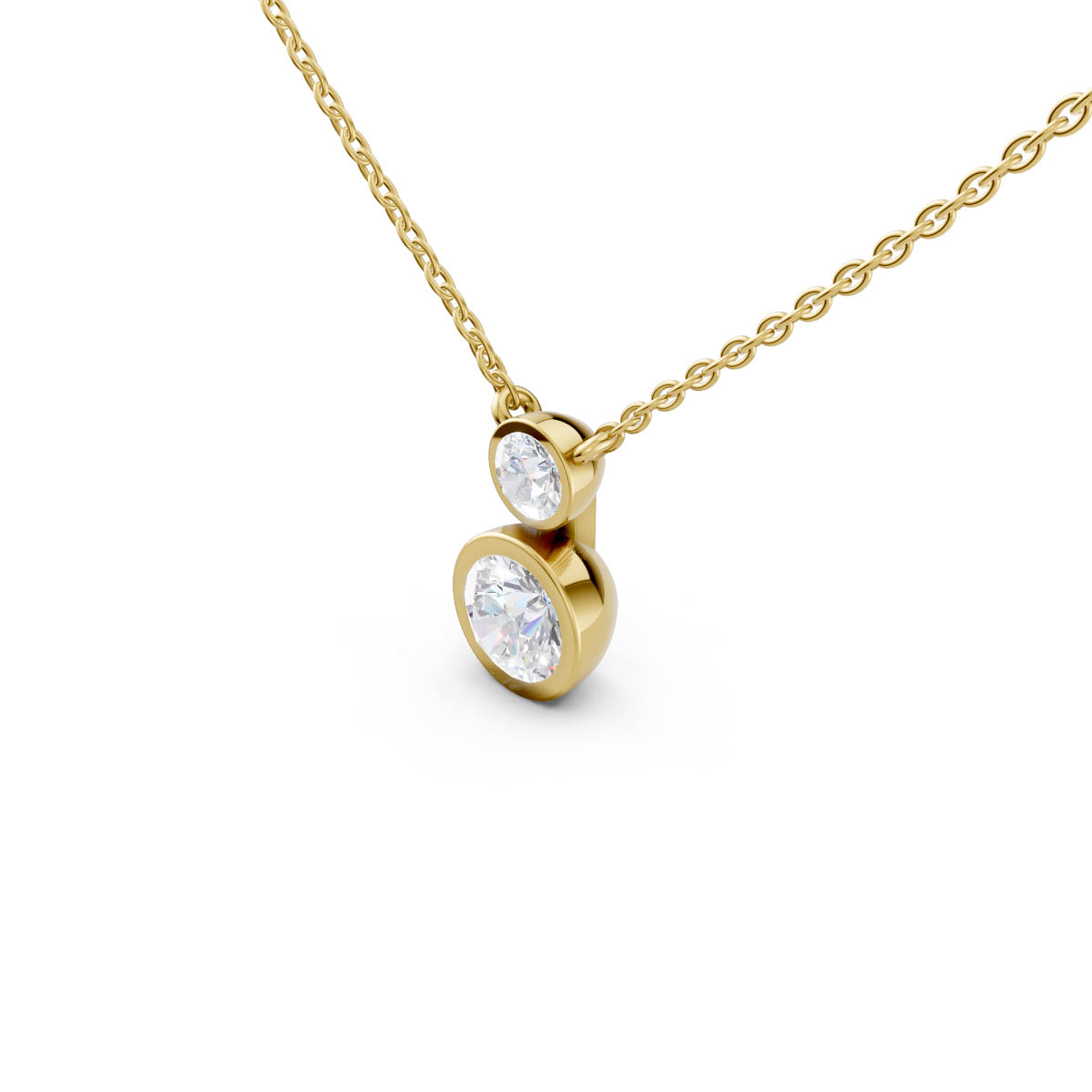 Dual Bezel Spark Pendant view 2