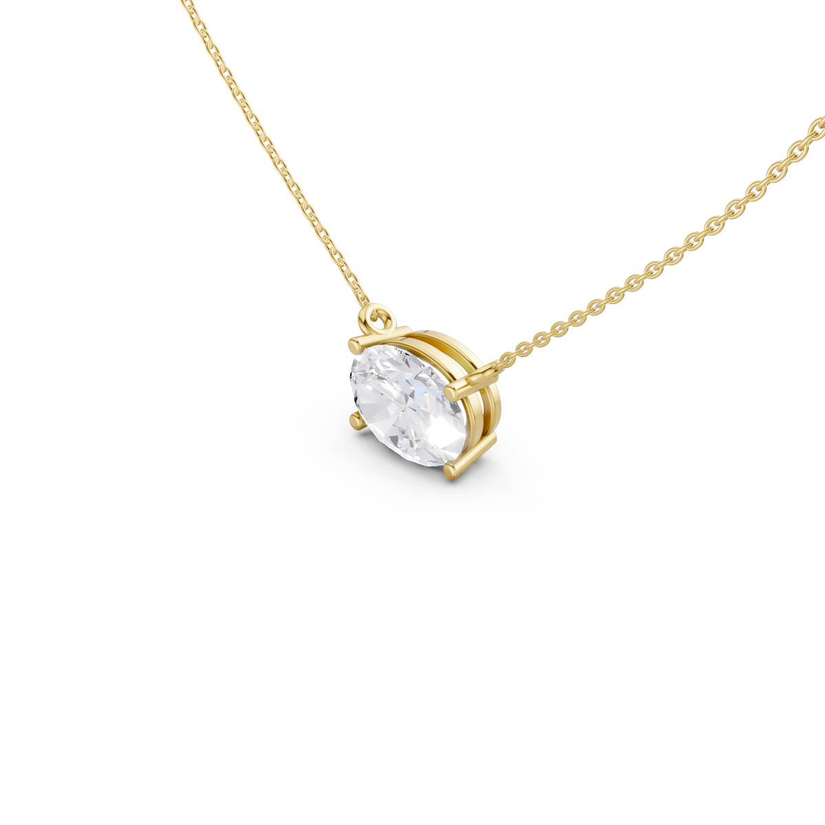 Radiant Oval Grace Pendant view 2