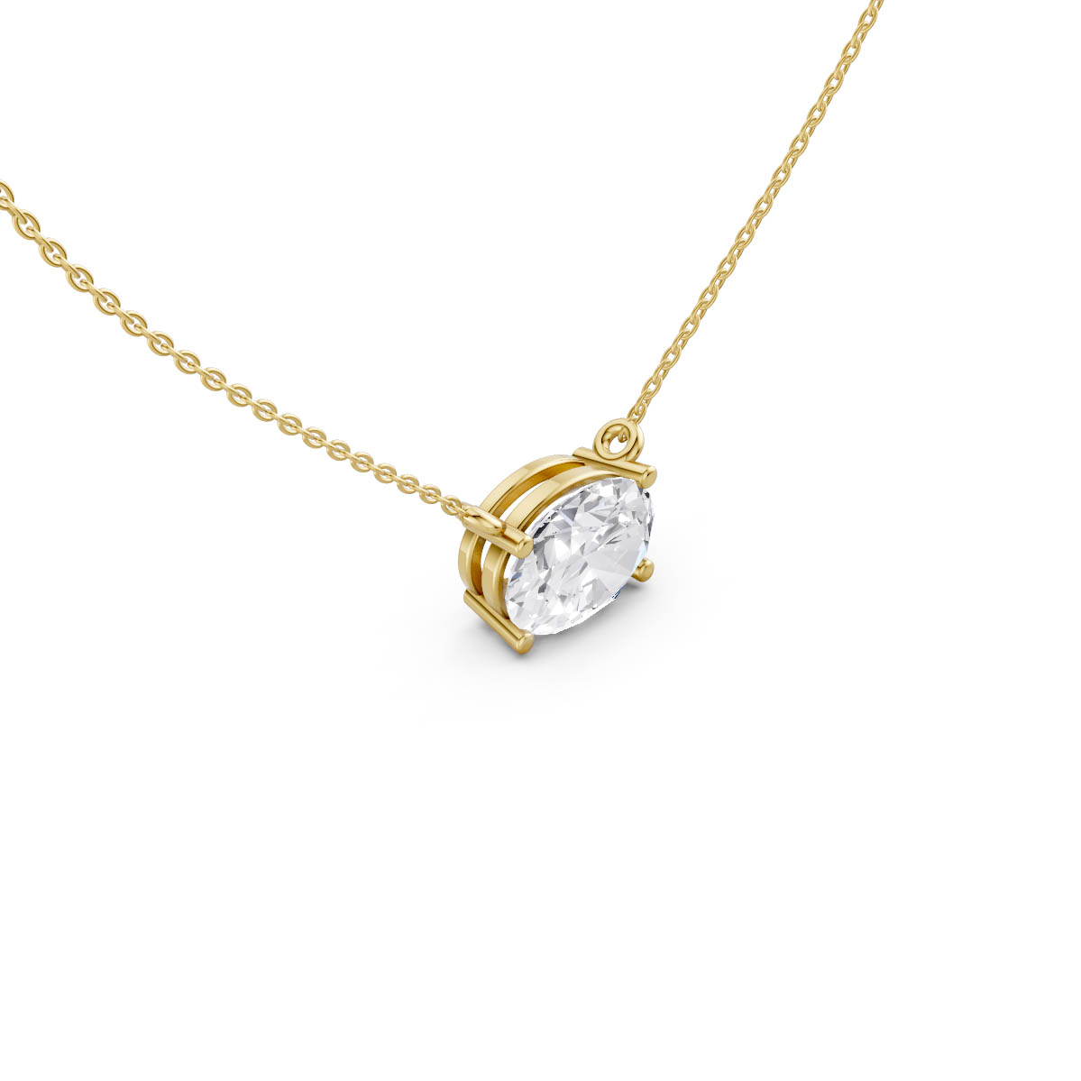 Radiant Oval Grace Pendant view 3