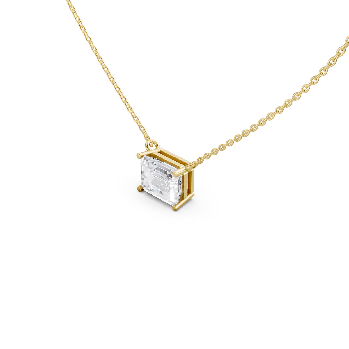Emerald Cut Luxe Pendant view 2