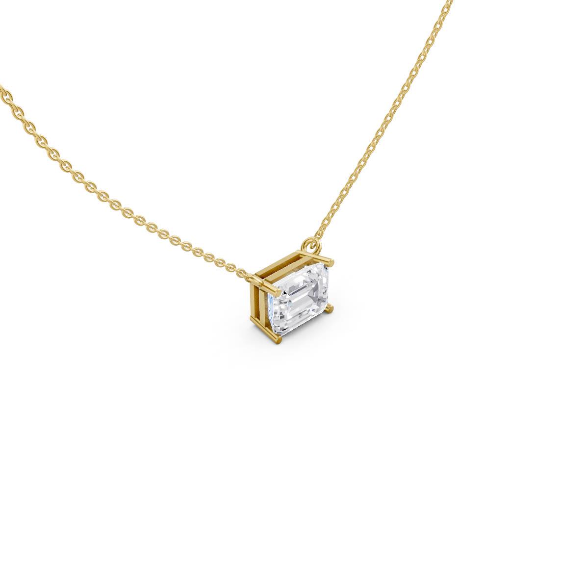 Emerald Cut Luxe Pendant view 3