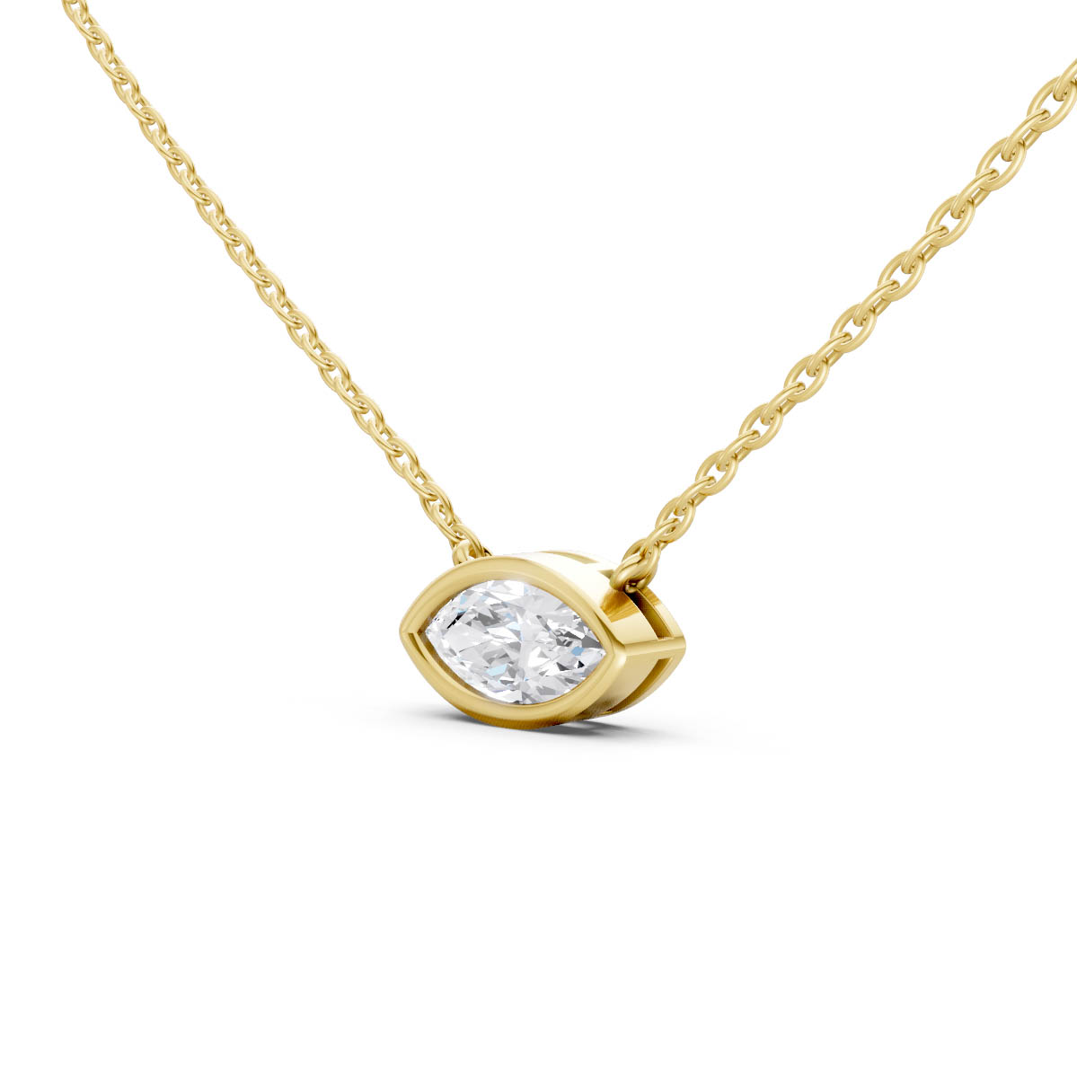 Marquise Bezel Elegance Pendant view 2