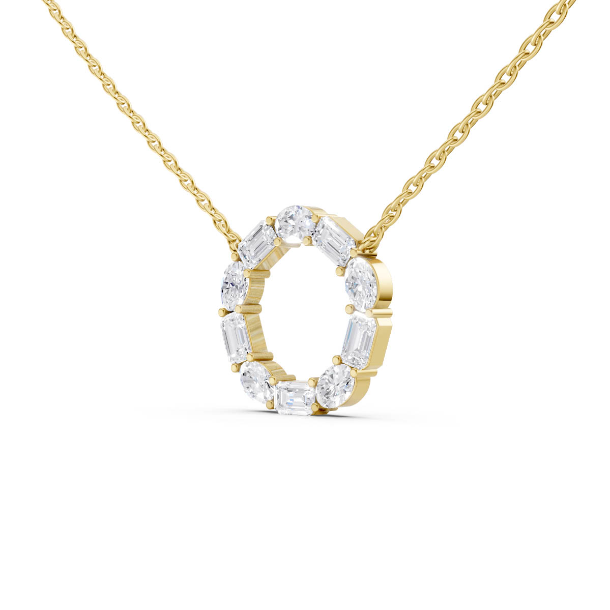 Geometric Circle Spark Pendant view 2