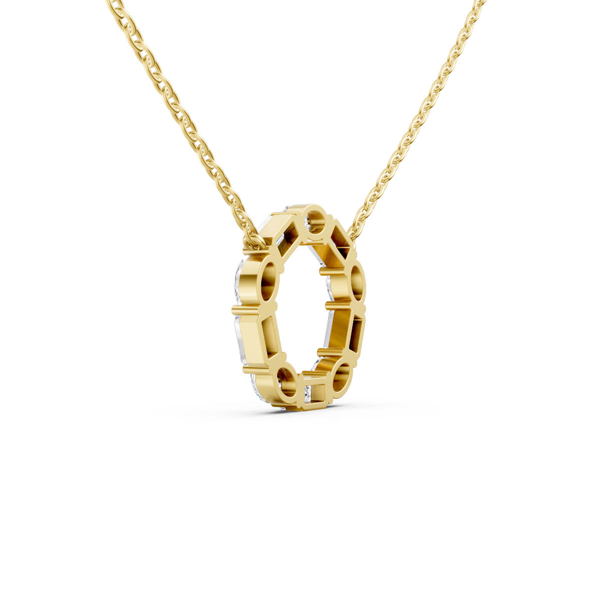 Geometric Circle Spark Pendant view 3