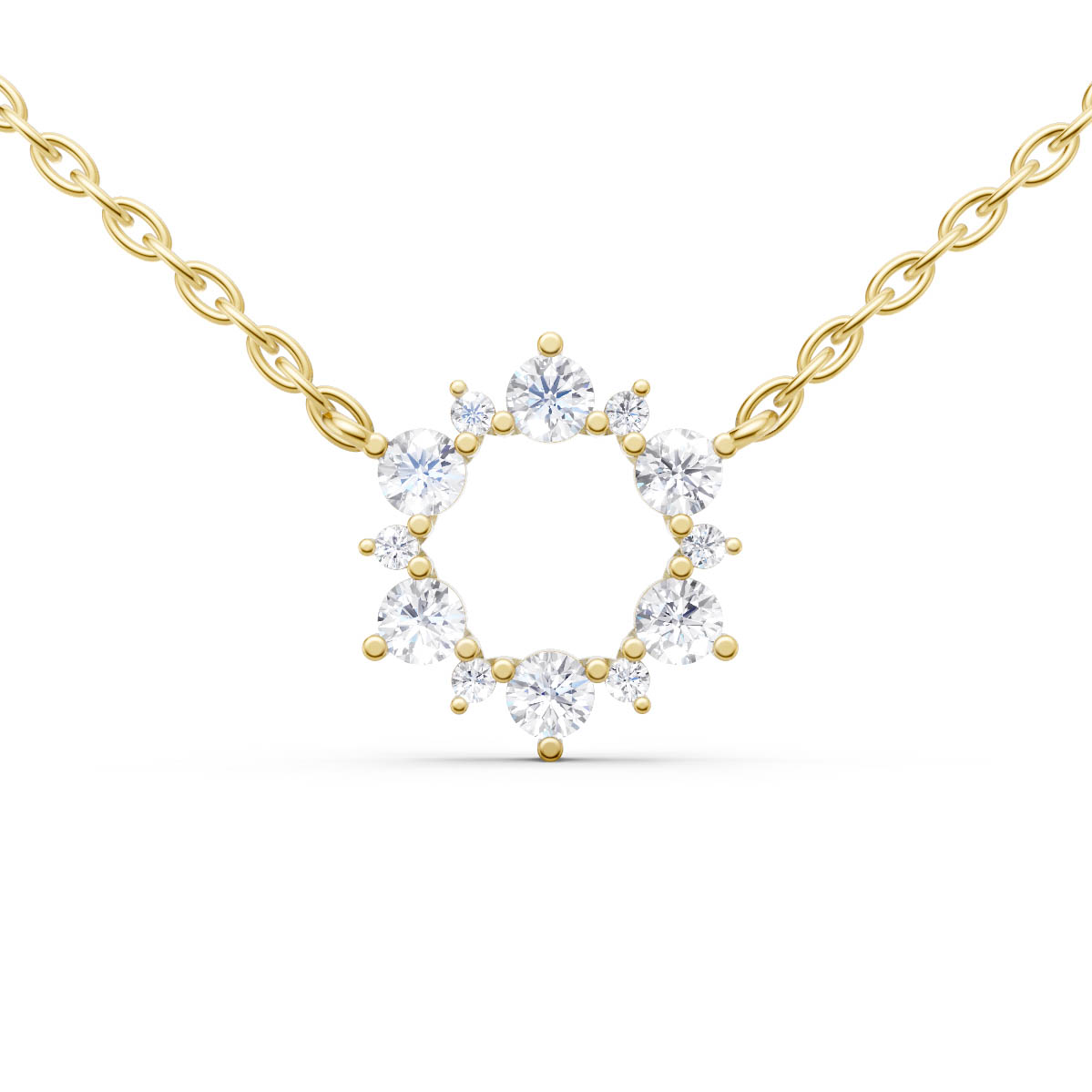 Radiant Circle Bloom Pendant