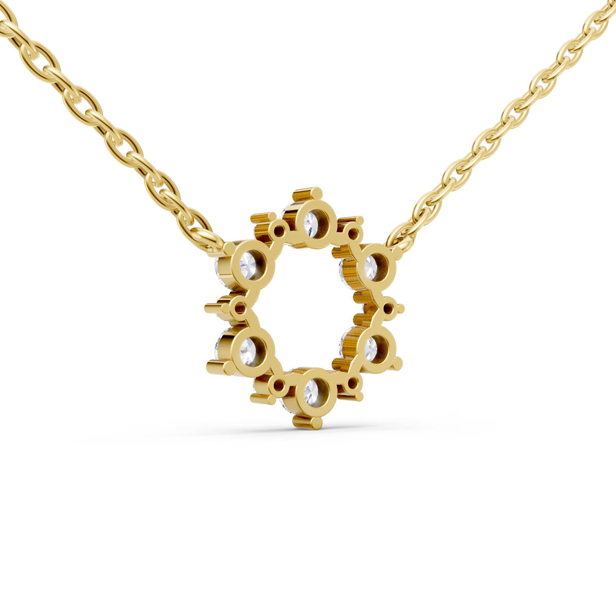 Radiant Circle Bloom Pendant view 3