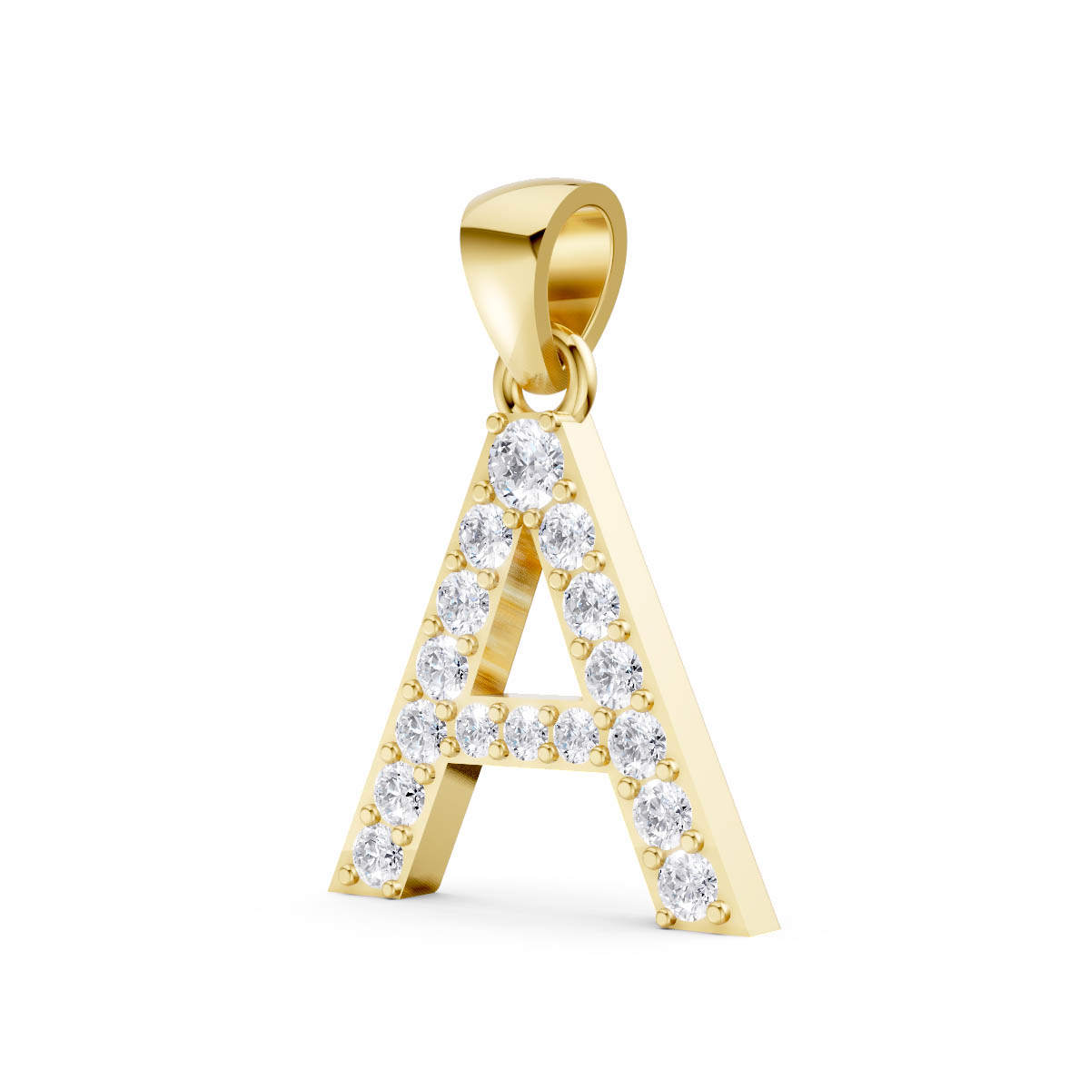 Sparkling Initial A Pendant view 2