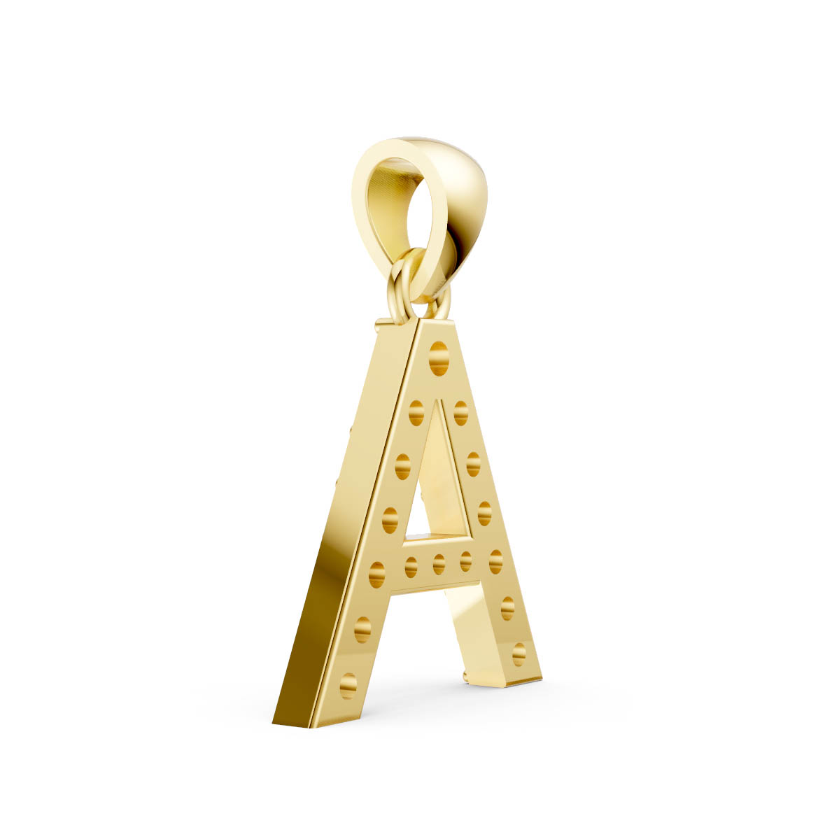Sparkling Initial A Pendant view 3