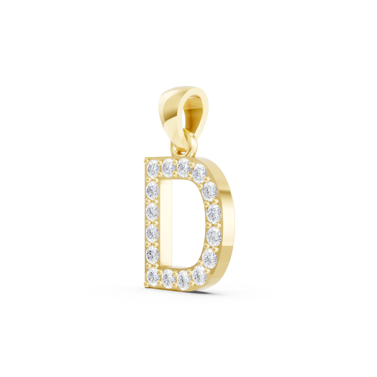 Diamond Dazzle Initial Pendant view 2