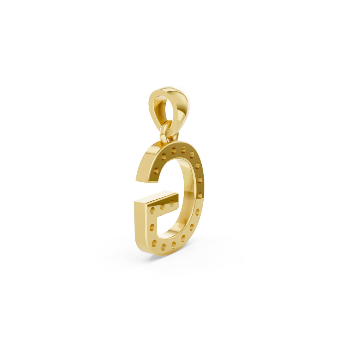 Gilded Grace Initial Pendant view 3