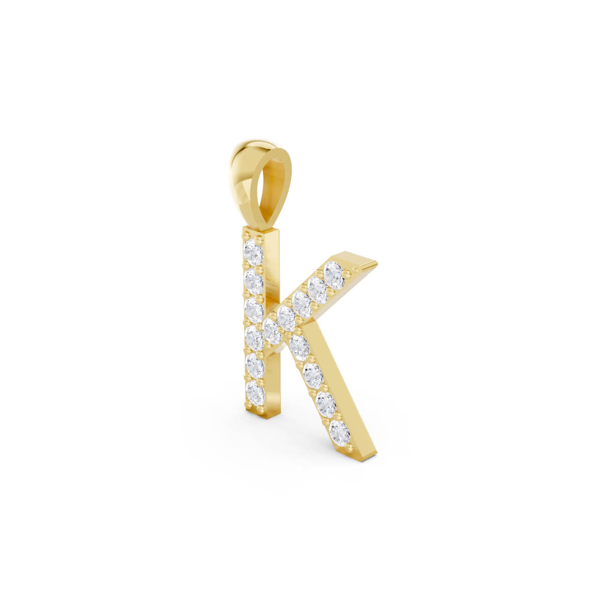 Kingly Radiance Initial Pendant view 2