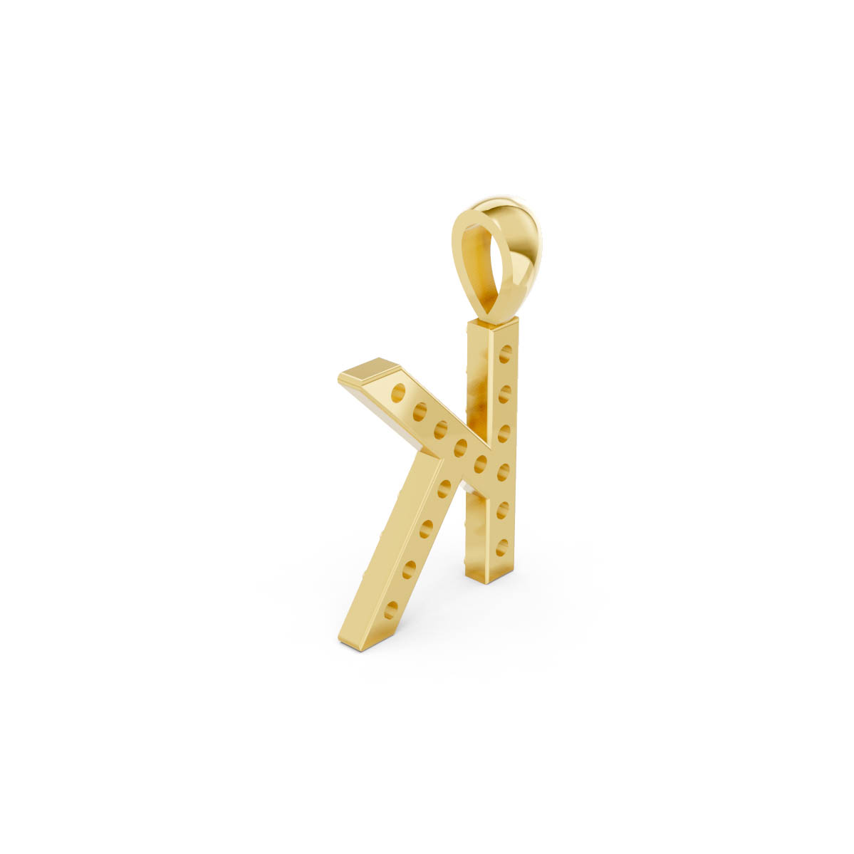 Kingly Radiance Initial Pendant view 3