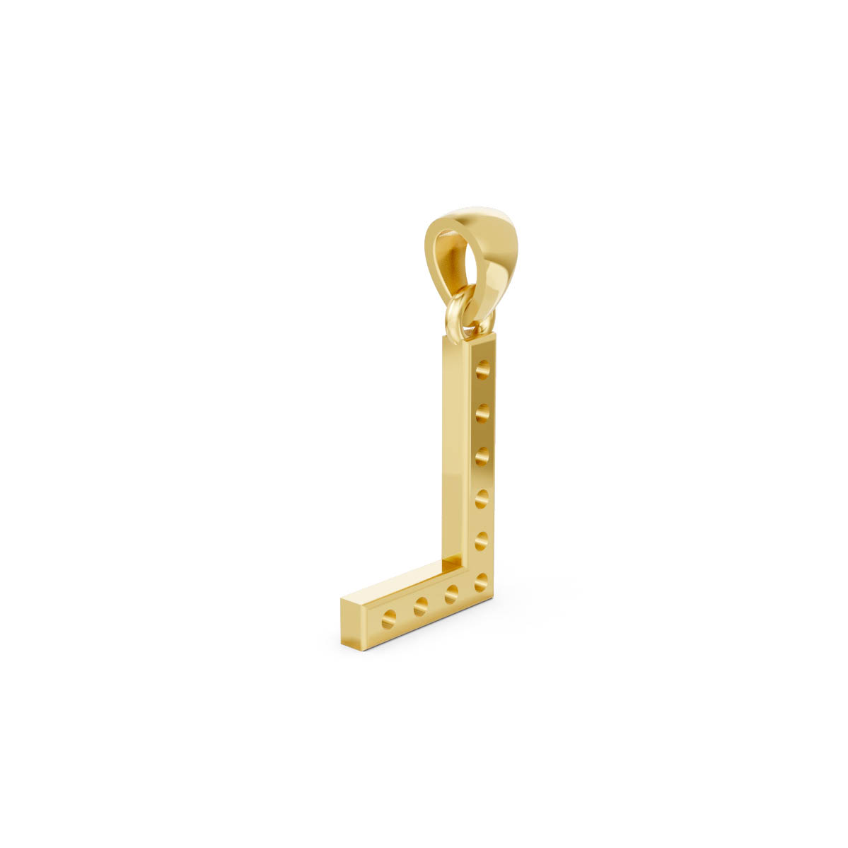Luminous Initial Charm Pendant view 3