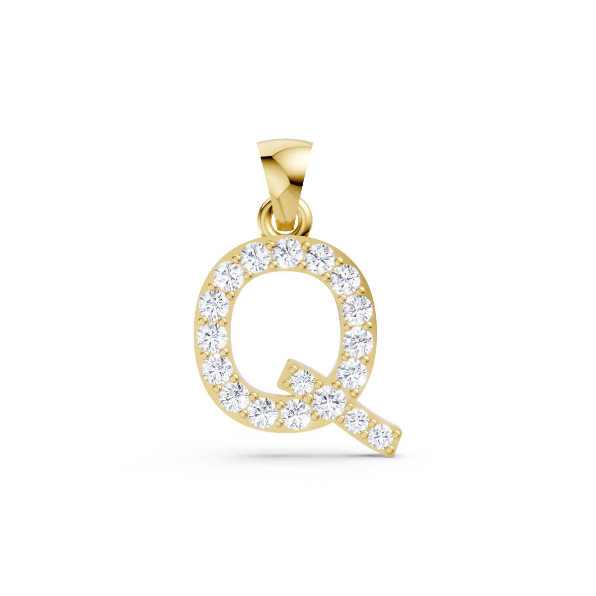 Queenly Initial Spark Pendant