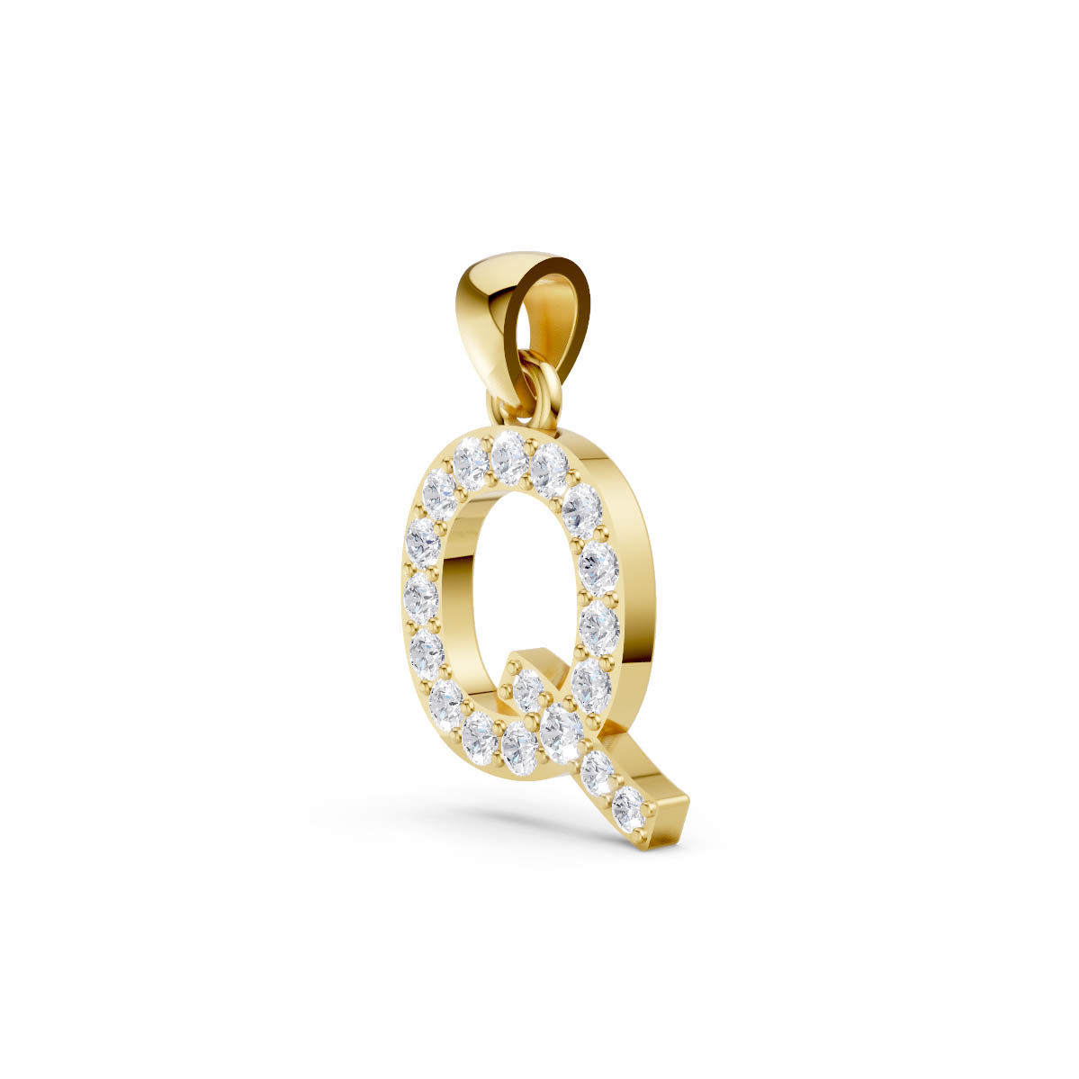 Queenly Initial Spark Pendant view 2