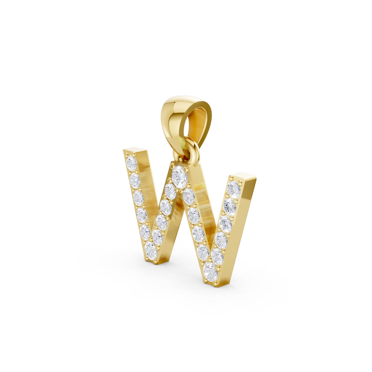 Whimsical Radiance Initial Pendant view 2