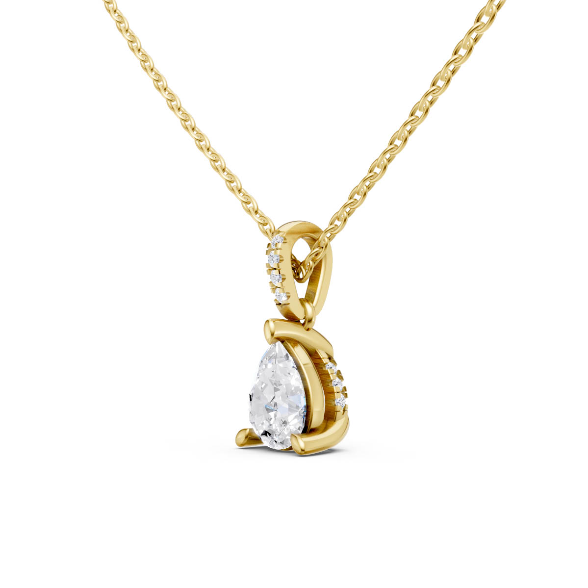 Graceful Pear Solitaire Elegance view 2